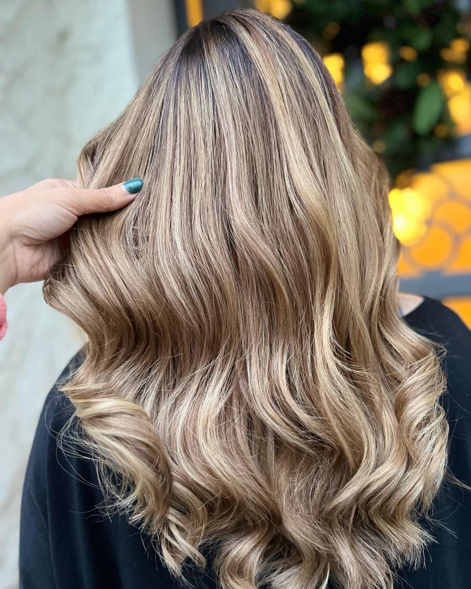 Balayage airtouch blond beige 