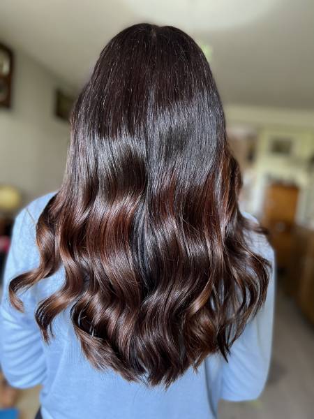 Ombré hair naturel à l’argile bio salon de coiffure bio proche Carbon blanc 