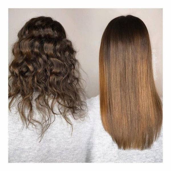 Lissage au tanin bio Enzymotherapy coiffeuse spécialisée salon de coiffure proche Pessac 