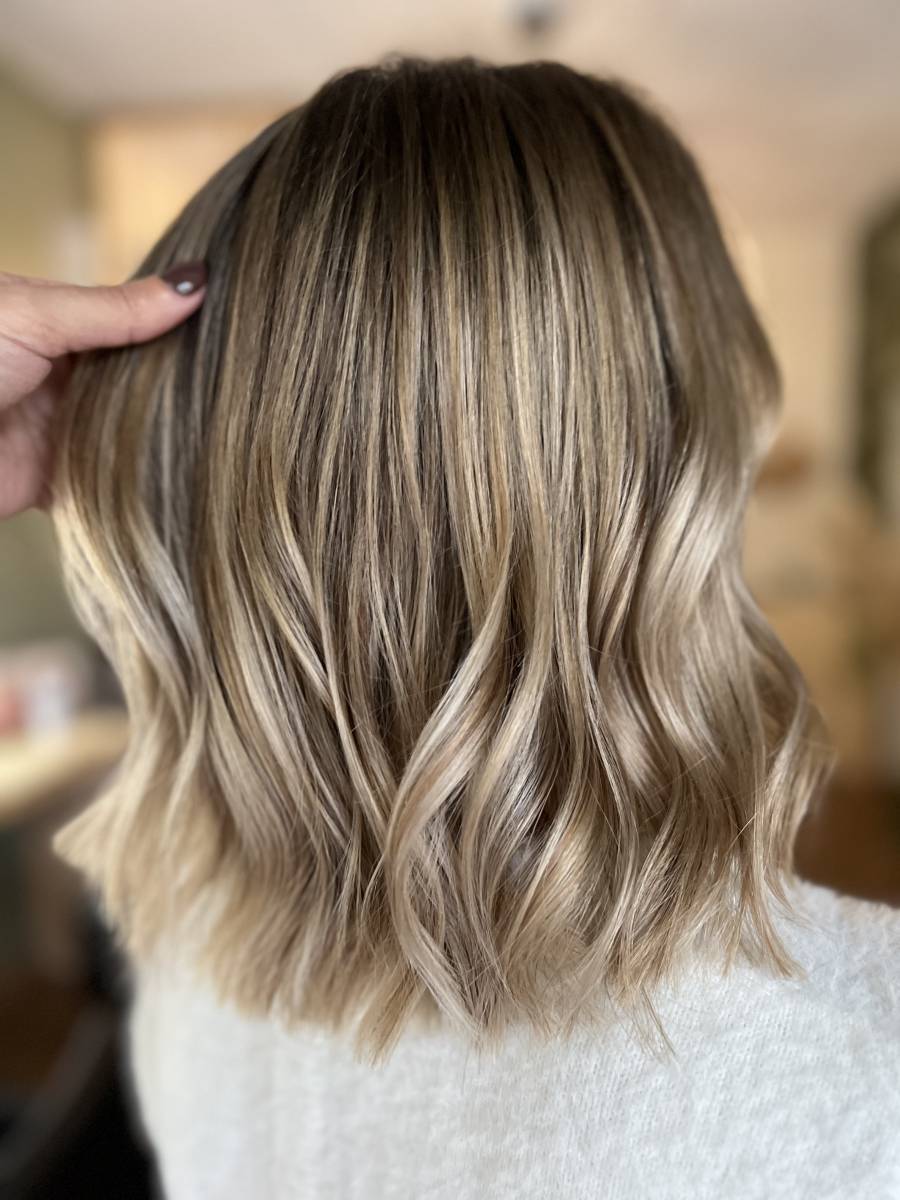 Balayage blond beige coiffeur Bordeaux