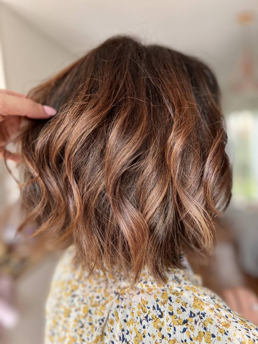 forfait balayage avec soin TOKIO pour brunettes reflets caramel